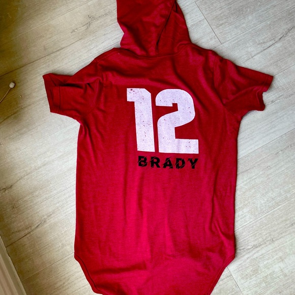 Fanatics Large Tom Brady 12 Superbowl 54 hoodie short sleeve tee Buccaneers - Picture 6 of 7